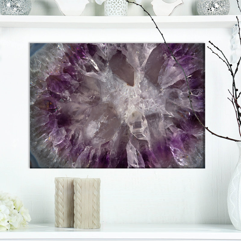 « crystal texture », reproduction d’impression sur toile tendue, H 20 po x l 20 po x P 1 po