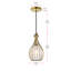 Luminaire suspendu en forme de goutte 1 lumière Davon-1897585353