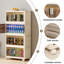 Large armoire de rangement pliante, bacs de rangement pliables avec porte magnétique, armoire de rangement en plastique avec roulettes, organisateurs de garde-robe et contenants de rangement
