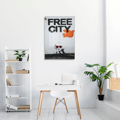 Superbe peinture murale en verre trempé 27,6 po x 39,4 po | 100% verre trempé, épaisseur: 0,16 pouce | Décoration élégante pour le salon ou le bureau, durable et facile à nettoyer, idée de cadeau parfaite