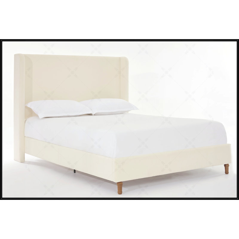Upholstered Wingback Bed