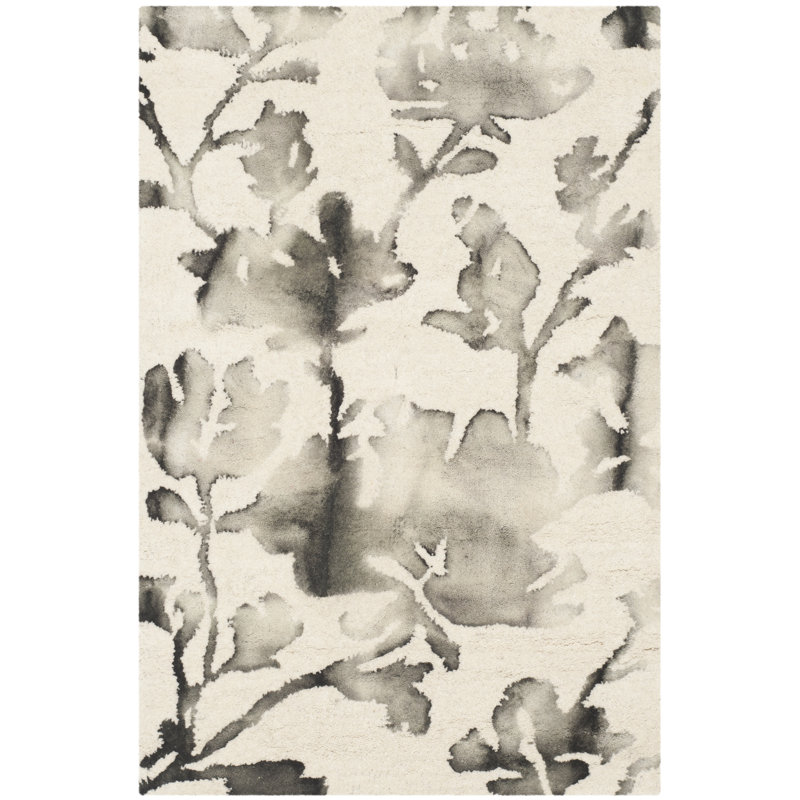 Harvester Hand Tufted Wool Floral Rug, Rectangle 10' x 14'