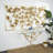 Metal Dimensional Floral Gold Wall Decor
