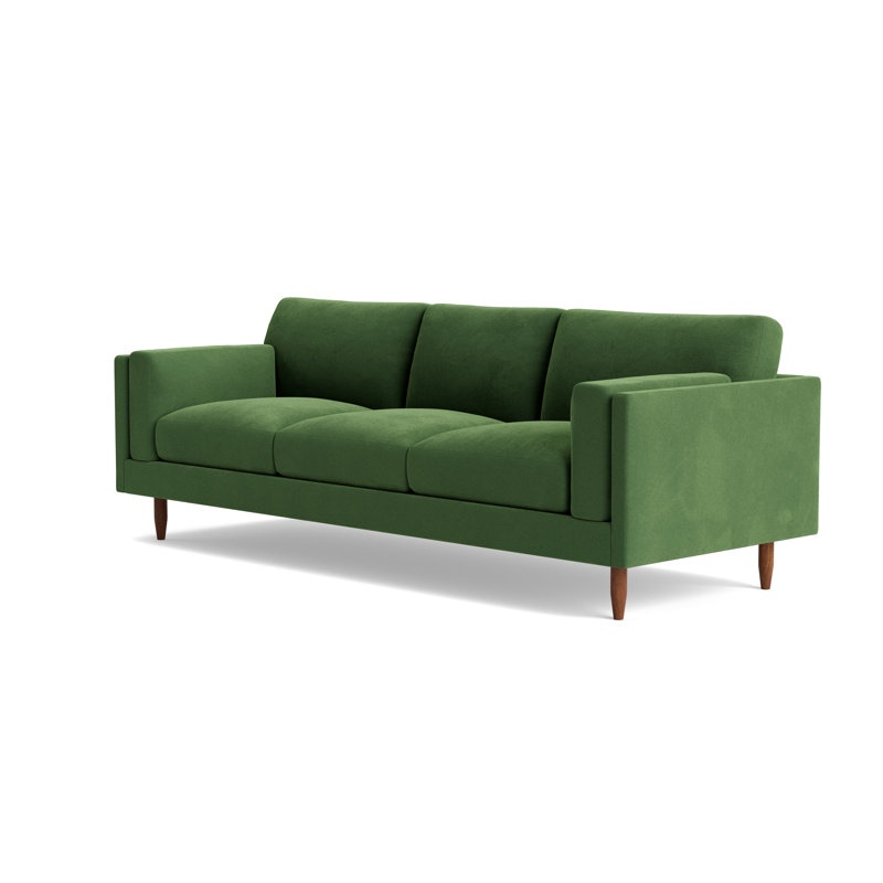 Skinny Fat Sofa (95"), Performance Velvet - Ivy