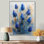 Décoration murale matin chardon bleu d'été II - chardon