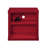 Cargo Red Finish Nightstand W/USB