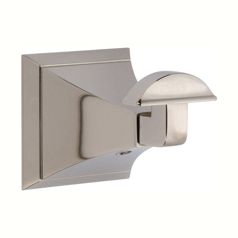 Cayden Single Robe Hook, Polished Nickel