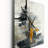 Abstract Cityscape III - Abstract Collages Modern Wall Clock-98990026