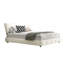 Structure de grand lit, tête de lit capitonnée avec très grand coussin ultra doux, lit plateforme en chenille avec support double en lattes de bois et de métal-433959059-433959057