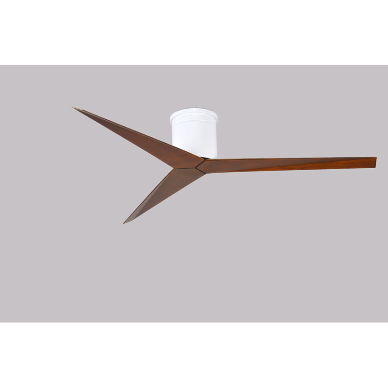 Eliza Ceiling Fan, Walnut Tone, Gloss White