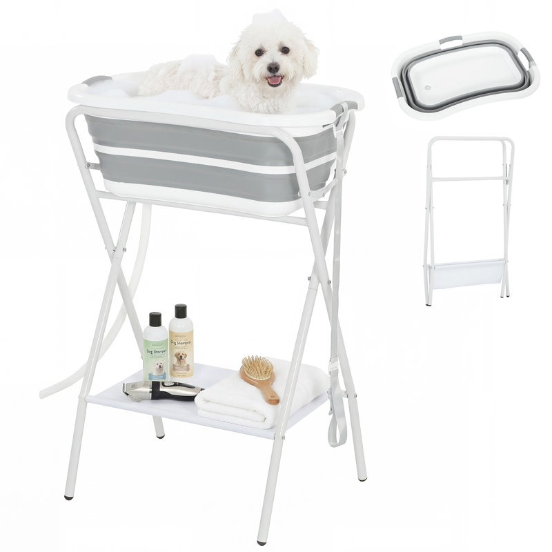 98.5cm H x 66cm W x 44cm D Plastic Grooming Tub