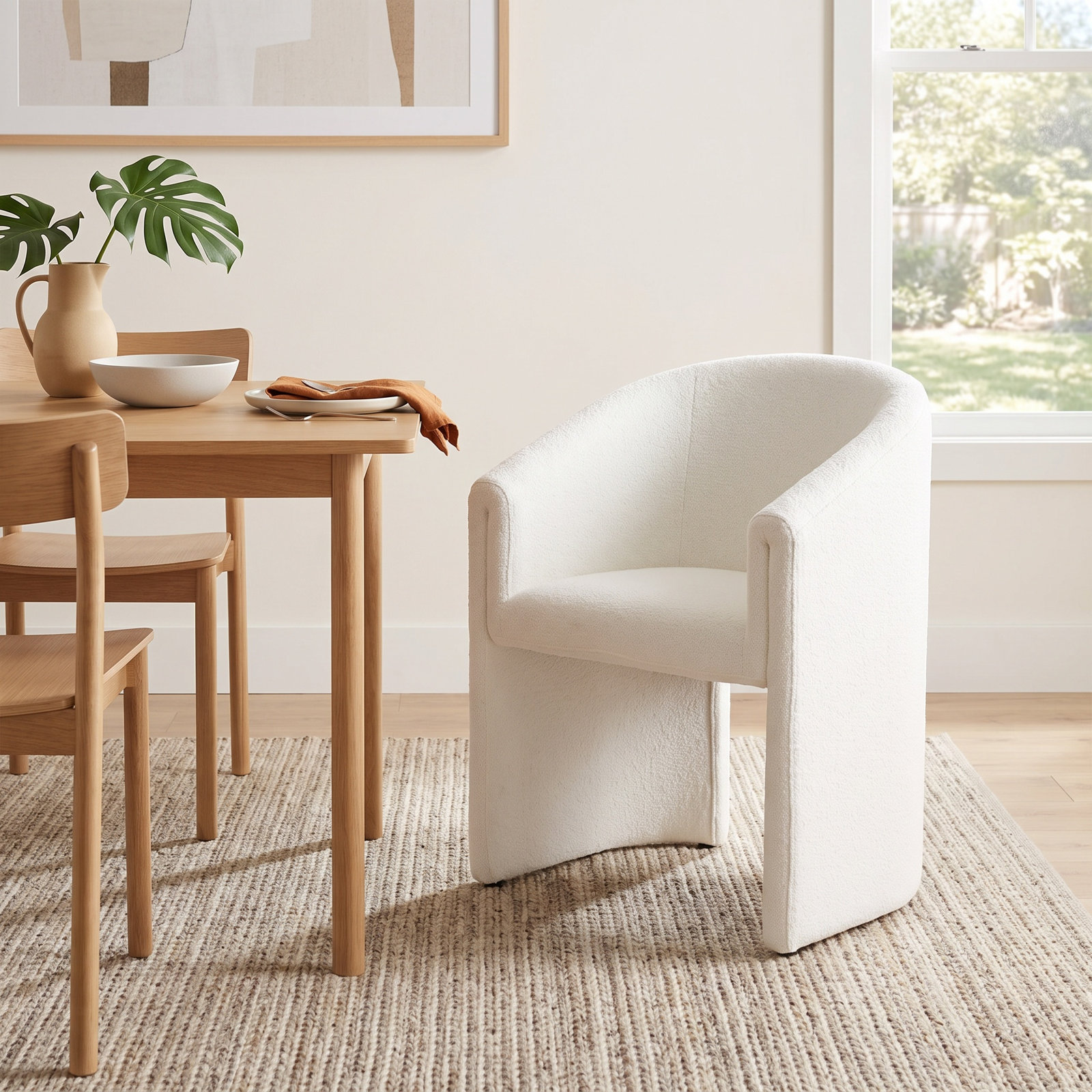 Keda Dining Armchair, Thames Cream