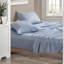 Ensembles de literie floraux bleus confortables, conception en microfibre douce pour lits simples