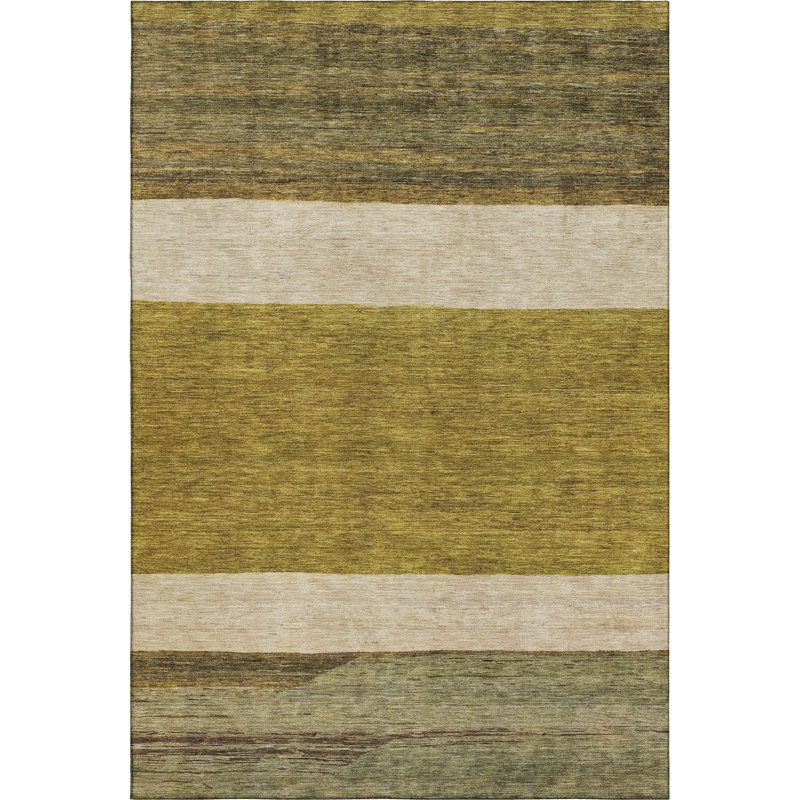 Premium Machine Washable Marasco AMF1624 Stripes Rug, Rectangle 10' x 14'