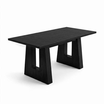 Farmhouse Dining Table 63" for 4-6, Rustic Rectangular Kitchen & Dining Room Table