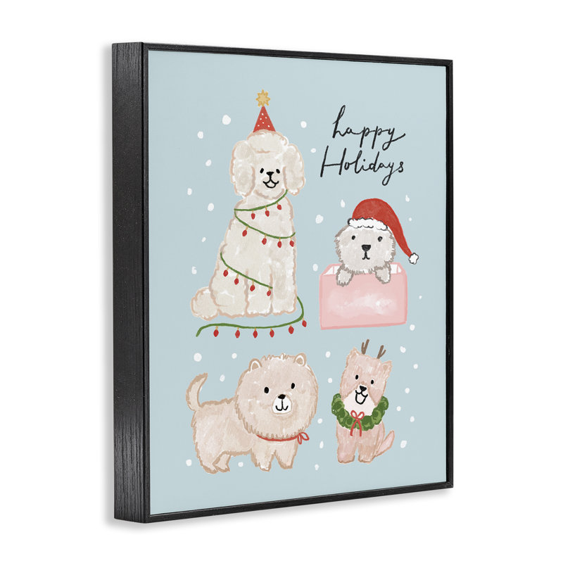 Collection hivernale de chiots d'hiver, estampe numérique, design par Nina Muis Surface Design, H 14 po x l 11 po