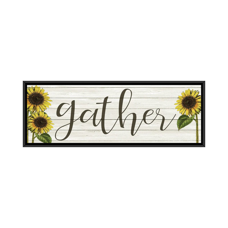 Sunflower Gather by Kimberly Allen - Panoramic Print on Canvas