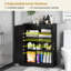 Organisateur de rangement de plancher moderne avec tablettes réglables et 2 portes-179561916