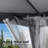 L 20 pi. X 10 pi. D Pavillon de jardin en acier-64096964