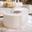 Dessus cylindrique en cuir clair ardoise-1004689728