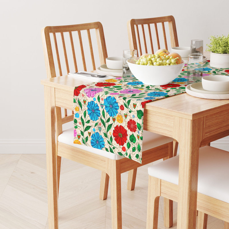 Kaden Floral Table Runner, 108" x 14"