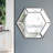 Glass Hexagon Mirror-113376751