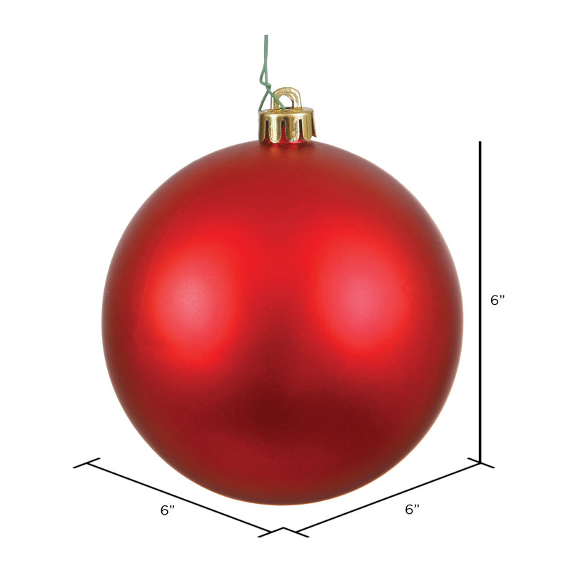 Ornement boule à boule percée uv sequin, Rouge luisant