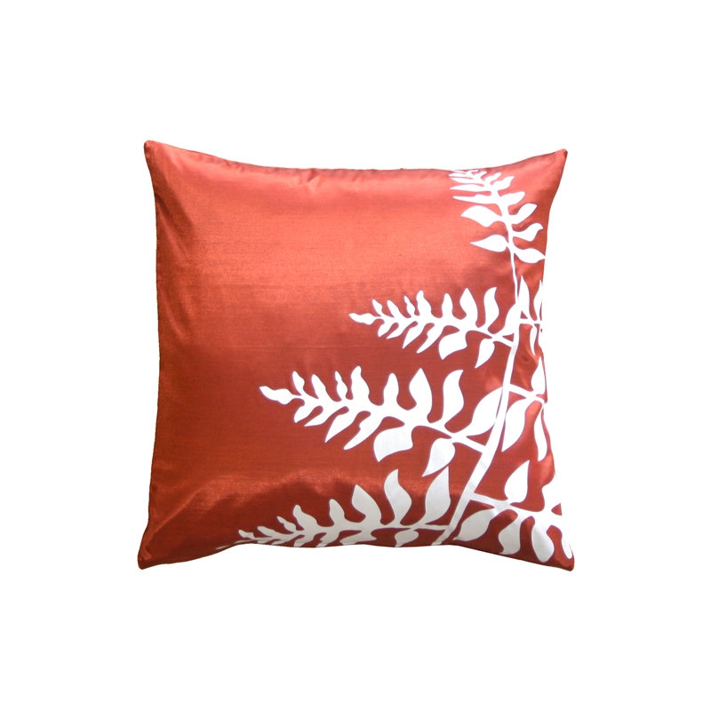 Coussin de lit Marion, Rouge / Blanc