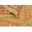 Tapis en laine rouge/beige 2 pi 8 po x 4 pi 9 po one-of-kind main-noué la new age Elland