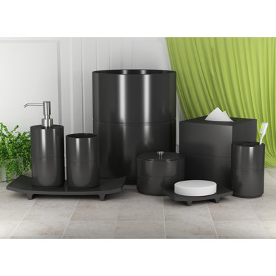 Ensemble d’accessoires de salle de bain en résine 8 pièces Almerina