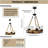 Ardijan 6 - Light Wood Wagon Wheel Chandelier-859899461