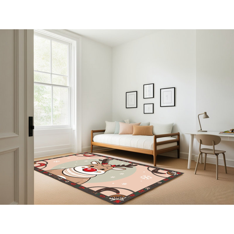 Tapis vacances de Noël The Holiday Aisle®, Tapis de couloir 2 pi x 4 pi