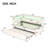 Upholstered Twin Size Platform Bed With USB Ports And LED Belt, With Trundle-1233432161