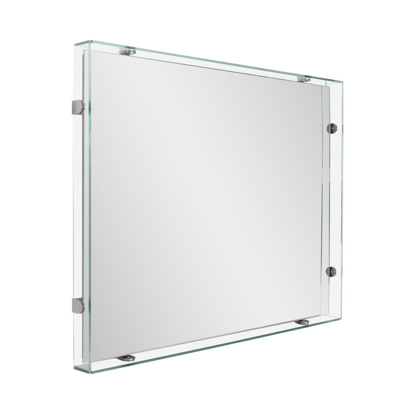 Miroir de salle de bain flottant Vivaldo, 48,25 po x 36 po
