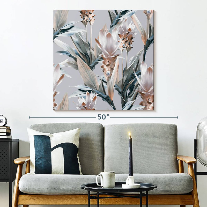 Harnek Exotic Flowers, 33" H x 33" W