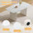 Rectangle Marble Top Double Pedestal Dining Table Set-1080282300