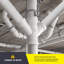 6 po. Hub double Wye en PVC, drain en PVC blanc, raccord d'évacuation et d'évacuation, (paquet de 2)