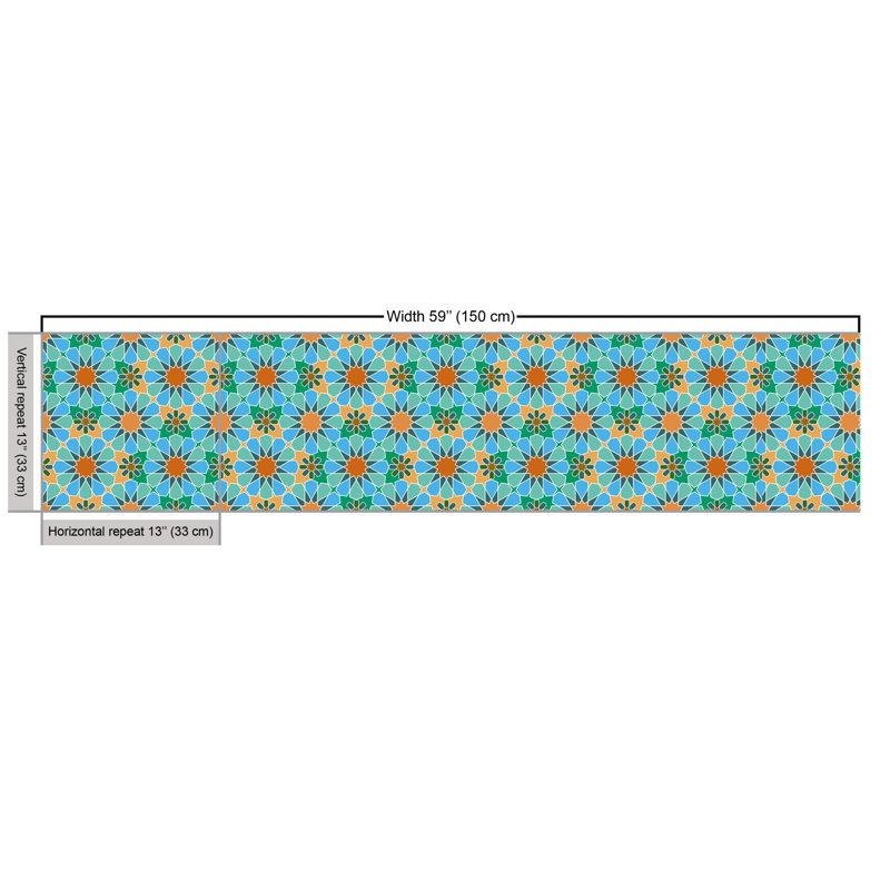 Falca Eastern Floral and Star Fabric