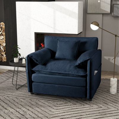 Upholstered 34.75 " Sofa & Chaise