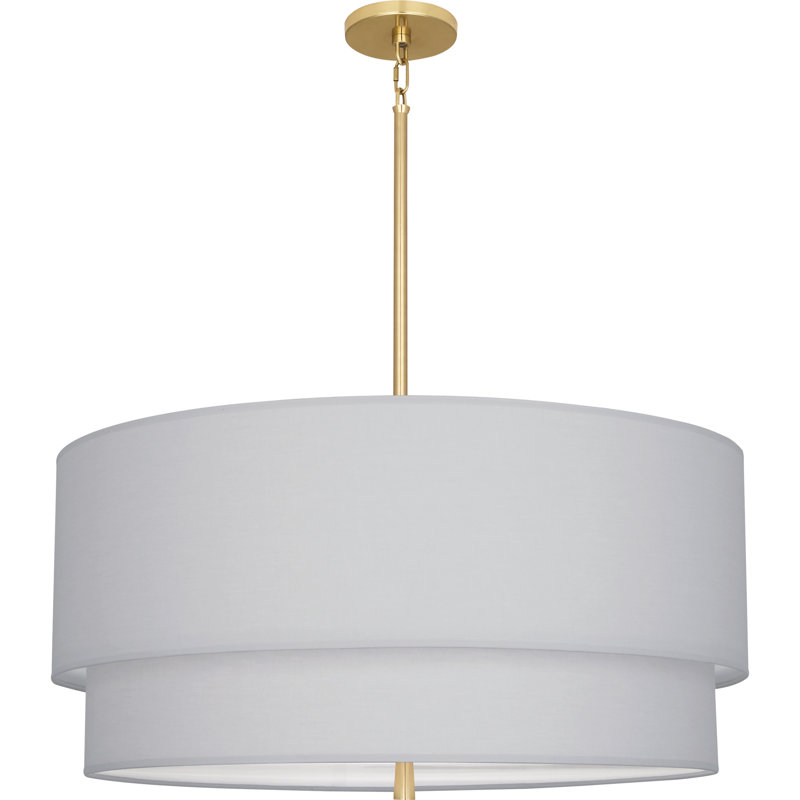Decker 3 - Light Chandelier, Modern Brass, Raven Black