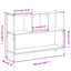 Aymaan 77.5cm H x 102cm W Metal Bookcase-819783712