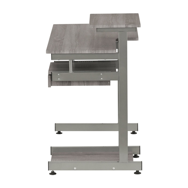 Bureau d'ordinateur complet, Gris