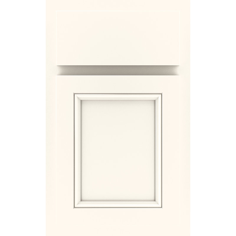Dwelling Value Southbridge Door Sample, White/Stone Glaze, Painted Hardwood