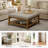 Wide Square Tufted Cocktail Ottoman with Storage Shelf-2081787007-2081787005