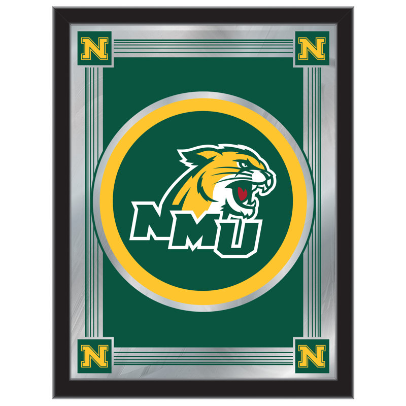 NCAA Logo Mirror, impression encadrée, Northern Michigan