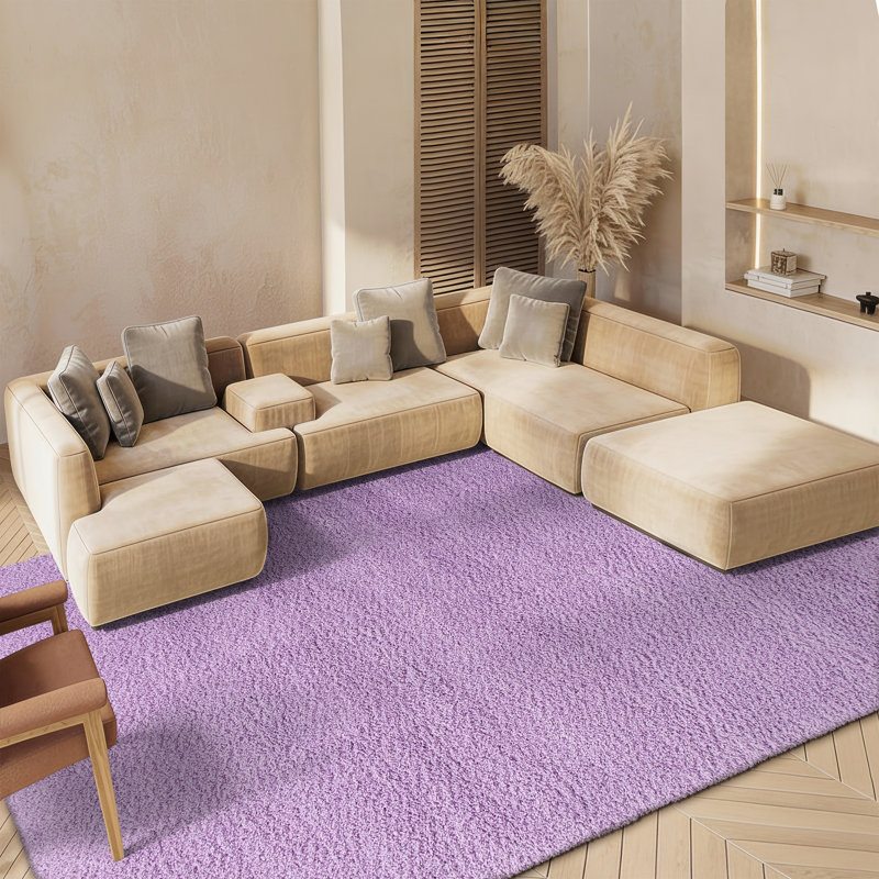 Tapis Delane, Rectangulaire 8 pi x 10 pi, Lilas