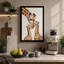 Three Giraffes Boho 1 Piece Wrapped Canvas Wall Art-136811164-136811166