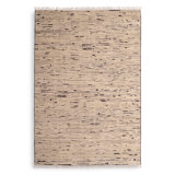 Talitha Hand Knotted Wool Abstract Area Rug in Black/Ivory