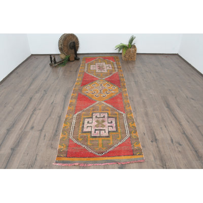 Tapis rouge en laine Bohemian