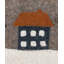 Housse de coussin de Noël en laine feutrée à la main, traîneau avec village, 12 x 24-90856408